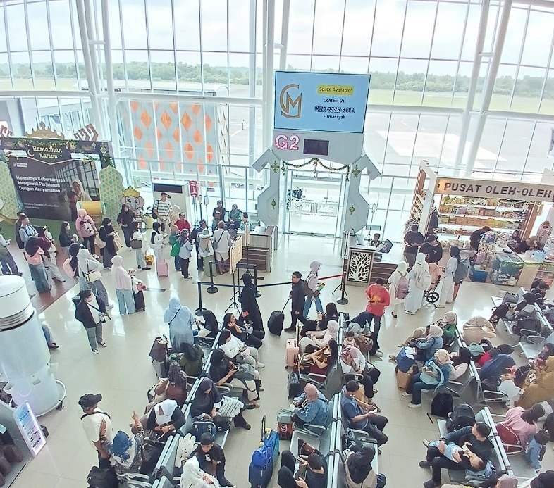 83 Ribu Penumpang Padati Bandara Radin Inten II Saat Lebaran 2026