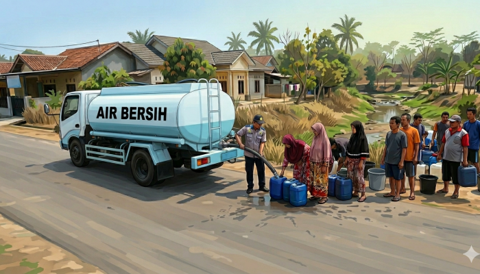 Debit Air Turun Saat Kemarau, PDAM Way Rilau Siapkan Skema Distribusi dan Mobil Tangki