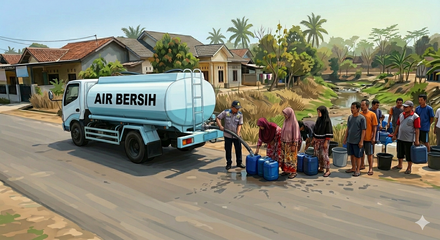 Debit Air Turun Saat Kemarau, PDAM Way Rilau Siapkan Skema Distribusi dan Mobil Tangki