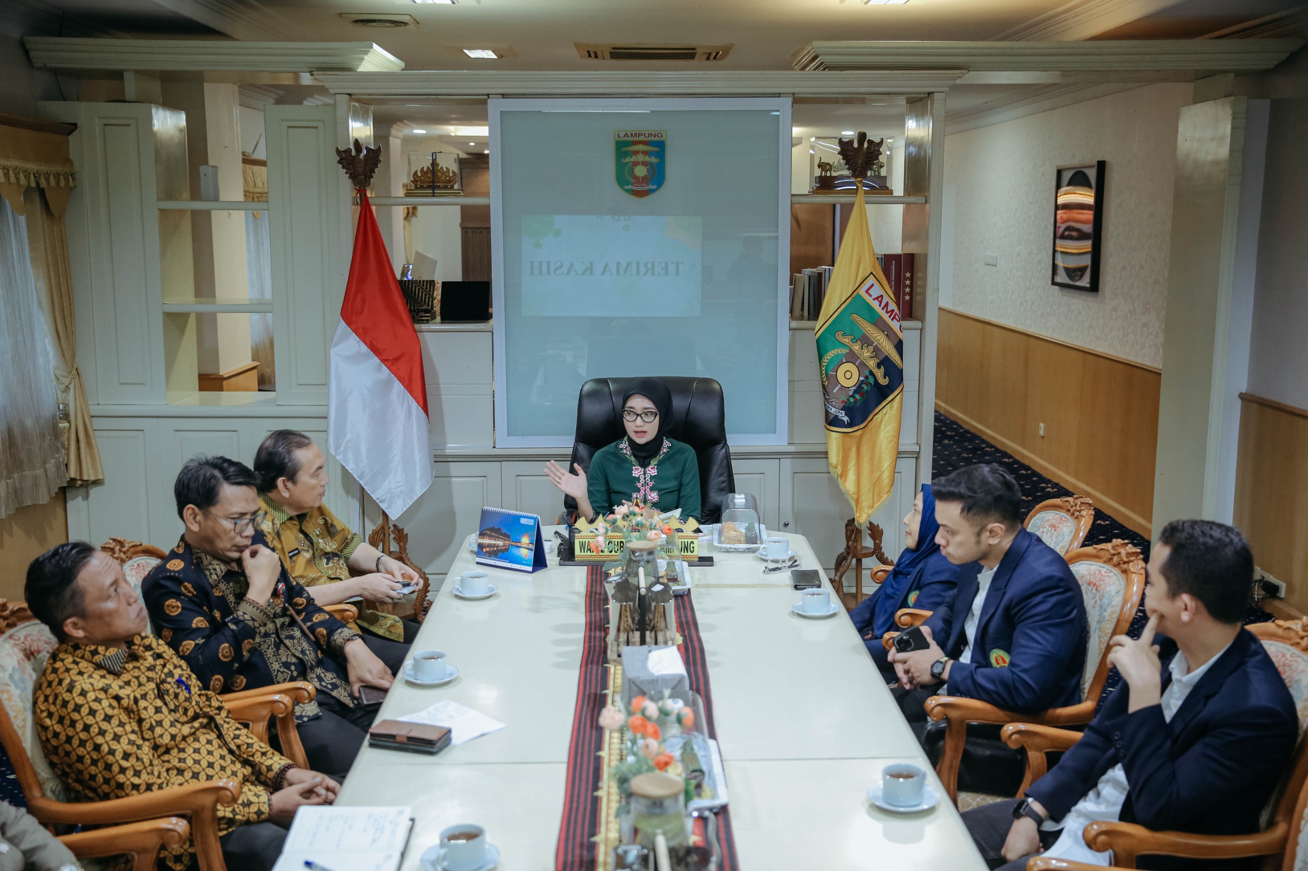 Wagub Lampung Terima PDPI, Bahas Percepatan Eliminasi TBC