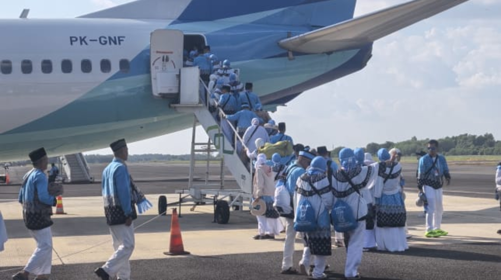 Kloter Perdana Haji Lampung Diberangkatkan dari Bandara Radin Inten II