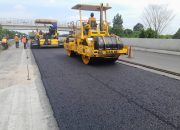 Jelang Libur Panjang, Perbaikan Aspal Tol Kayuagung–Palembang Rampung
