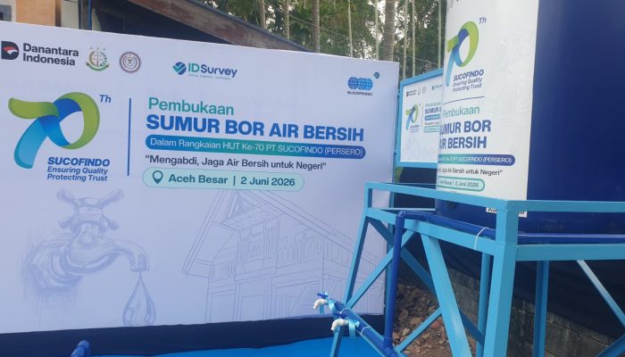 Kolaborasi ABPEDNAS-SUCOFINDO Wujudkan Sumur Air Bersih untuk Warga Aceh Besar