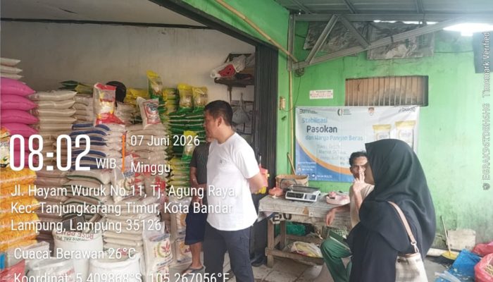 Bulog Lampung Perkuat Pasokan Beras untuk Jaga Harga Tetap Stabil