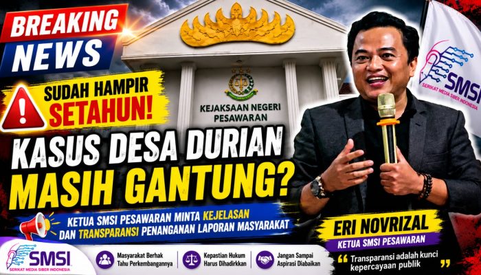 SMSI Dorong Kejelasan Kasus Anggaran Desa Durian