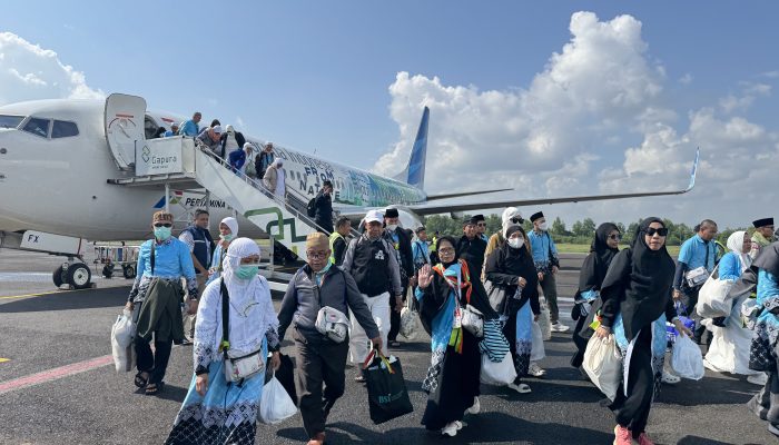 Ratusan Jamaah Haji Bandar Lampung Tiba dengan Selamat