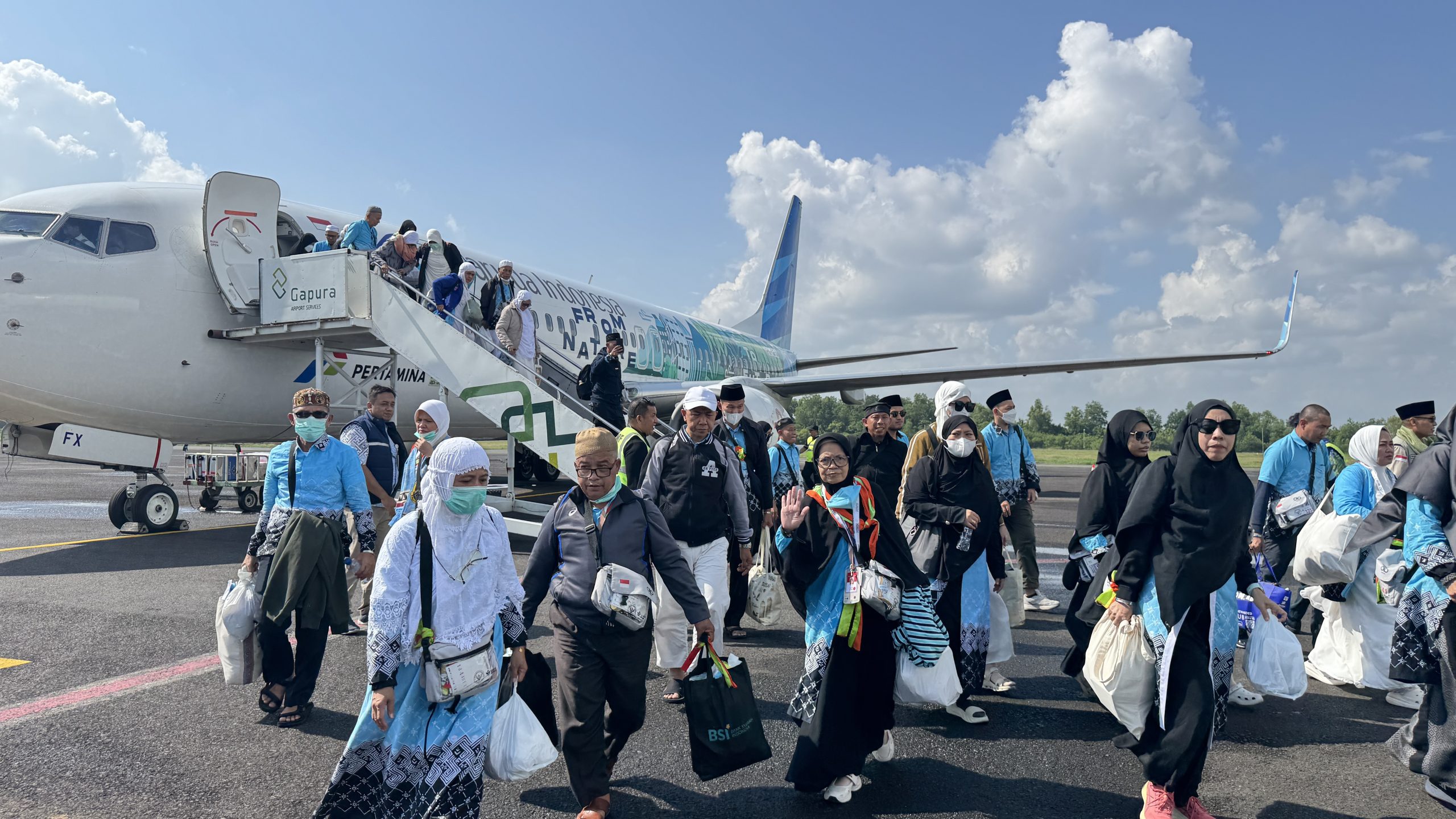 Ratusan Jamaah Haji Bandar Lampung Tiba dengan Selamat