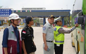 Rampcheck Digelar di Tol Bakauheni–Terbanggi Besar, Kendaraan Umum Diperiksa