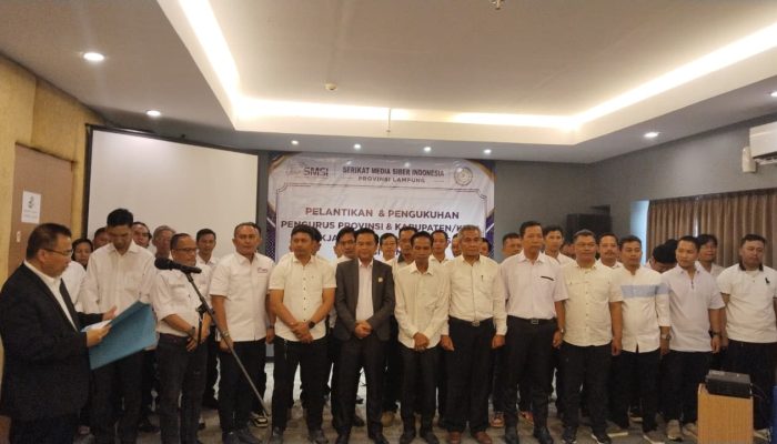 SMSI Kukuhkan Pokja Newsroom Jaga Desa di Lampung, Kawal Transparansi Dana Desa