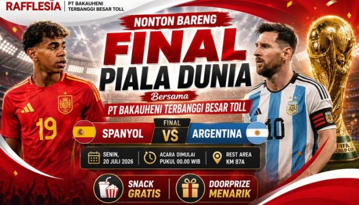 BTB Gelar Nobar Final Piala Dunia 2026 untuk Dukung UMKM Rest Area Tol