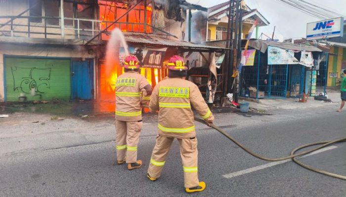 Kebakaran Kedaton Bandar Lampung, Bengkel dan Toko Elektronik Ludes