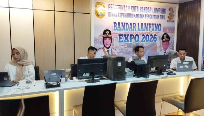 Disdukcapil Bandar Lampung Buka Layanan Cetak KTP dan KK di Expo 2026