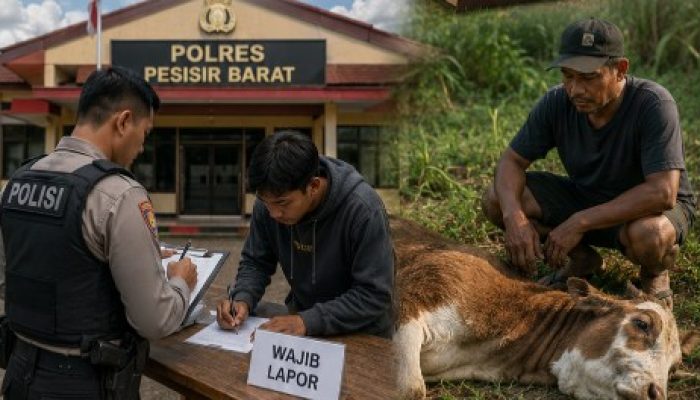 Polres Pesisir Barat Jelaskan Alasan Terduga Peracunan Sapi Tak Ditahan
