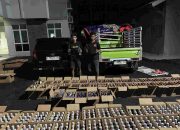 Miras Diduga Pakai Cukai Palsu, Lanal Lampung Amankan 1.437 Liter