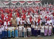 43.818 Anak Lampung Ikuti Senam Anak Indonesia Hebat