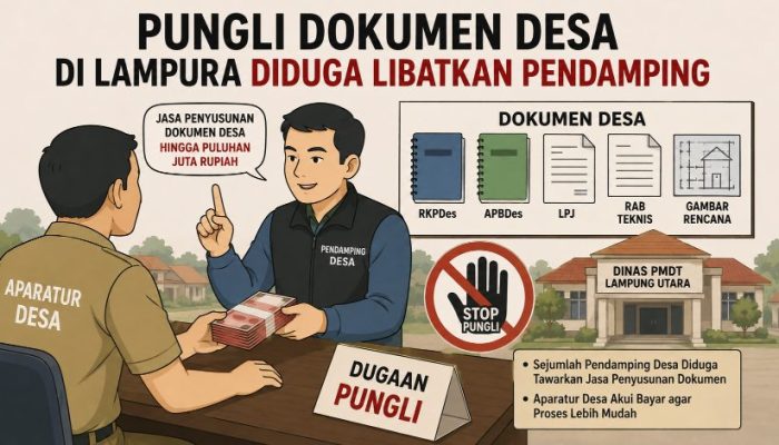 Pungli Dokumen Desa di Lampura Diduga Libatkan Pendamping