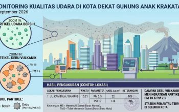 Debu Vulkanik Tinggi, Sejumlah Wilayah Bandar Lampung Diwaspadai