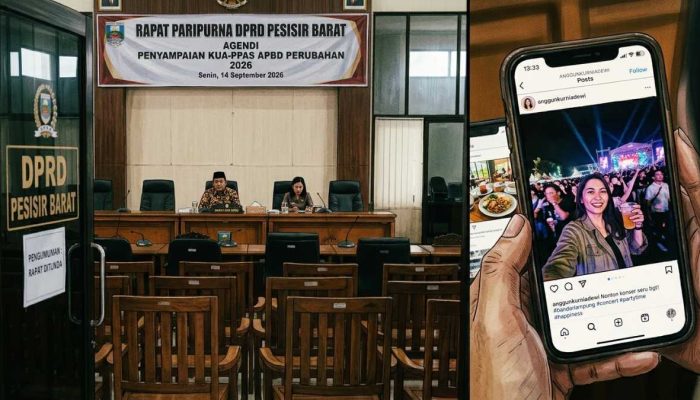 Paripurna DPRD Pesisir Barat Gagal Tiga Kali, Anggota Party