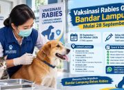 Vaksinasi Rabies Gratis Bandar Lampung Mulai 28 September