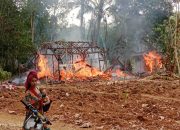 Kebakaran Rumah di Lampung Utara, Homsatun Kehilangan Tempat Tinggal