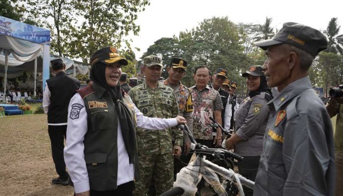 Kemah Satlinmas Bandar Lampung Resmi Ditutup