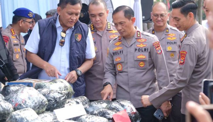 Operasi Antik Krakatau 2026 Ungkap 379 Kasus dan Sita 85,9 Kg Sabu
