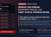 Warga Keluhkan Respons Polisi 110 Saat Pembacokan di Bandar Lampung