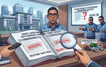 Pagu Rp28,1 Miliar, Uraian Paket Kendaraan Khusus DLH Bandar Lampung Kosong