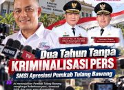 SMSI Apresiasi Pemkab Tulang Bawang soal Kebebasan Pers