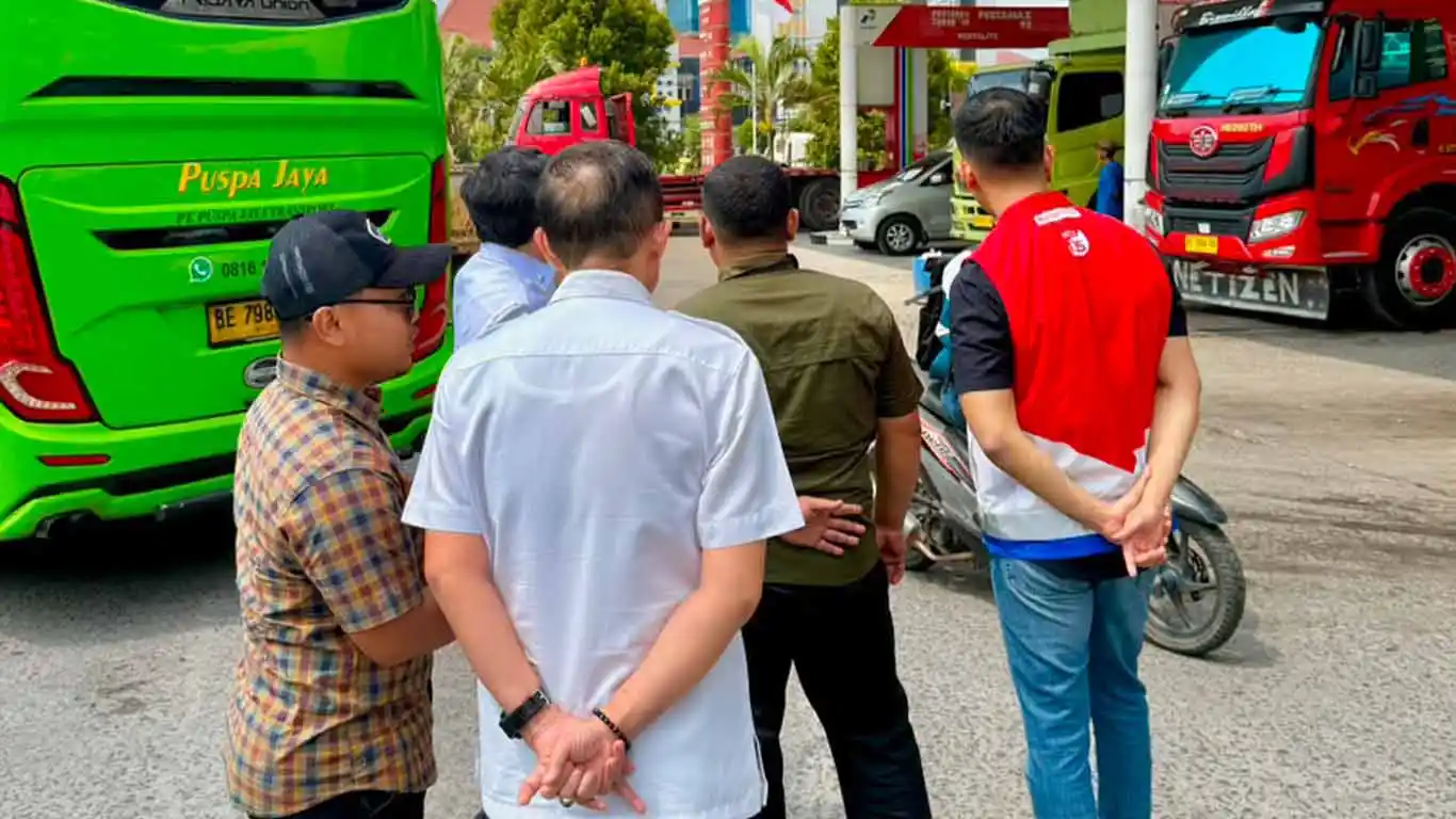 Sidak SPBU Lampung: Antrean Pertalite dan Biosolar Terpantau Kondusif